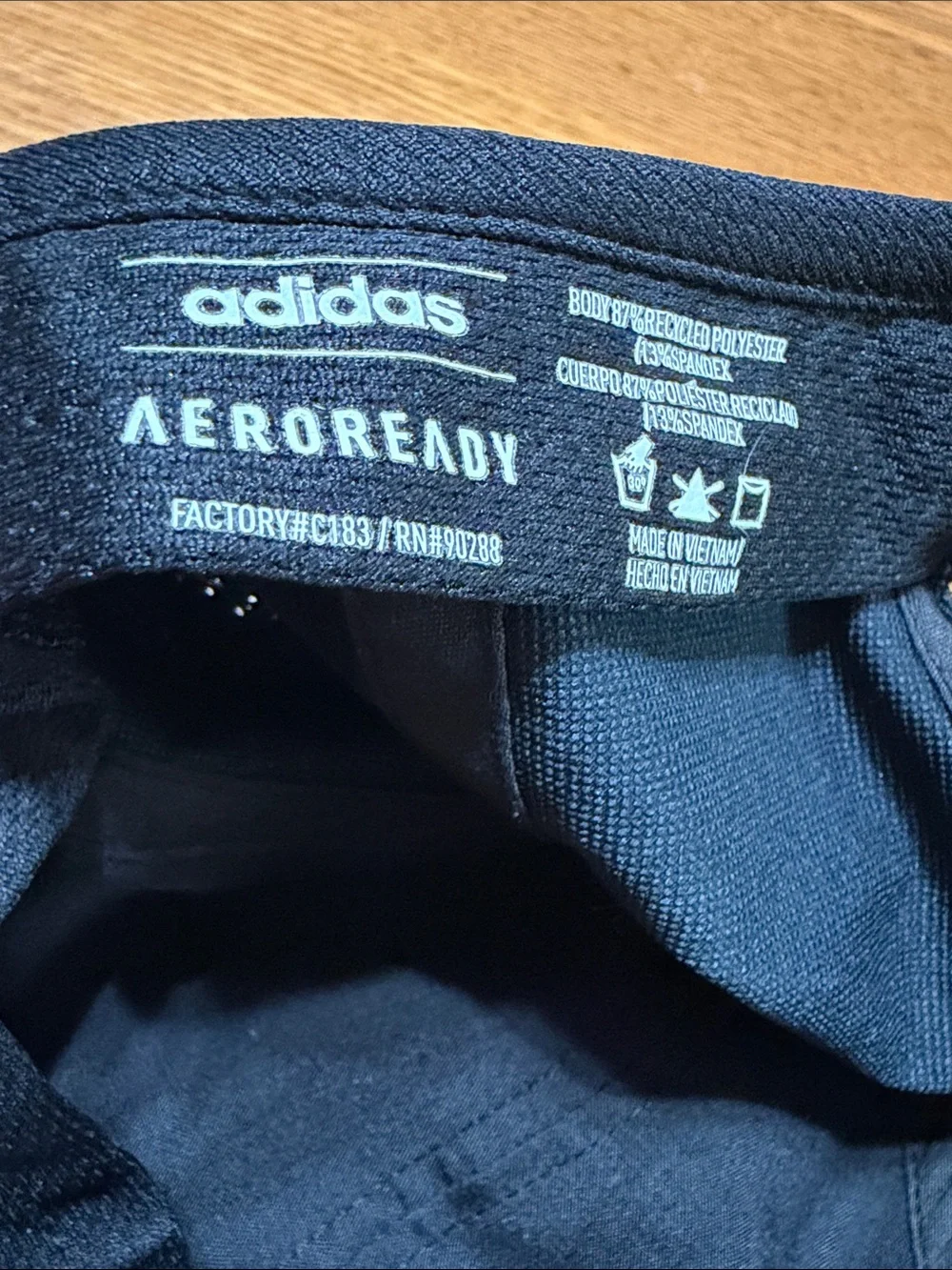 adidas Aeroteady Black Cap with White Logo